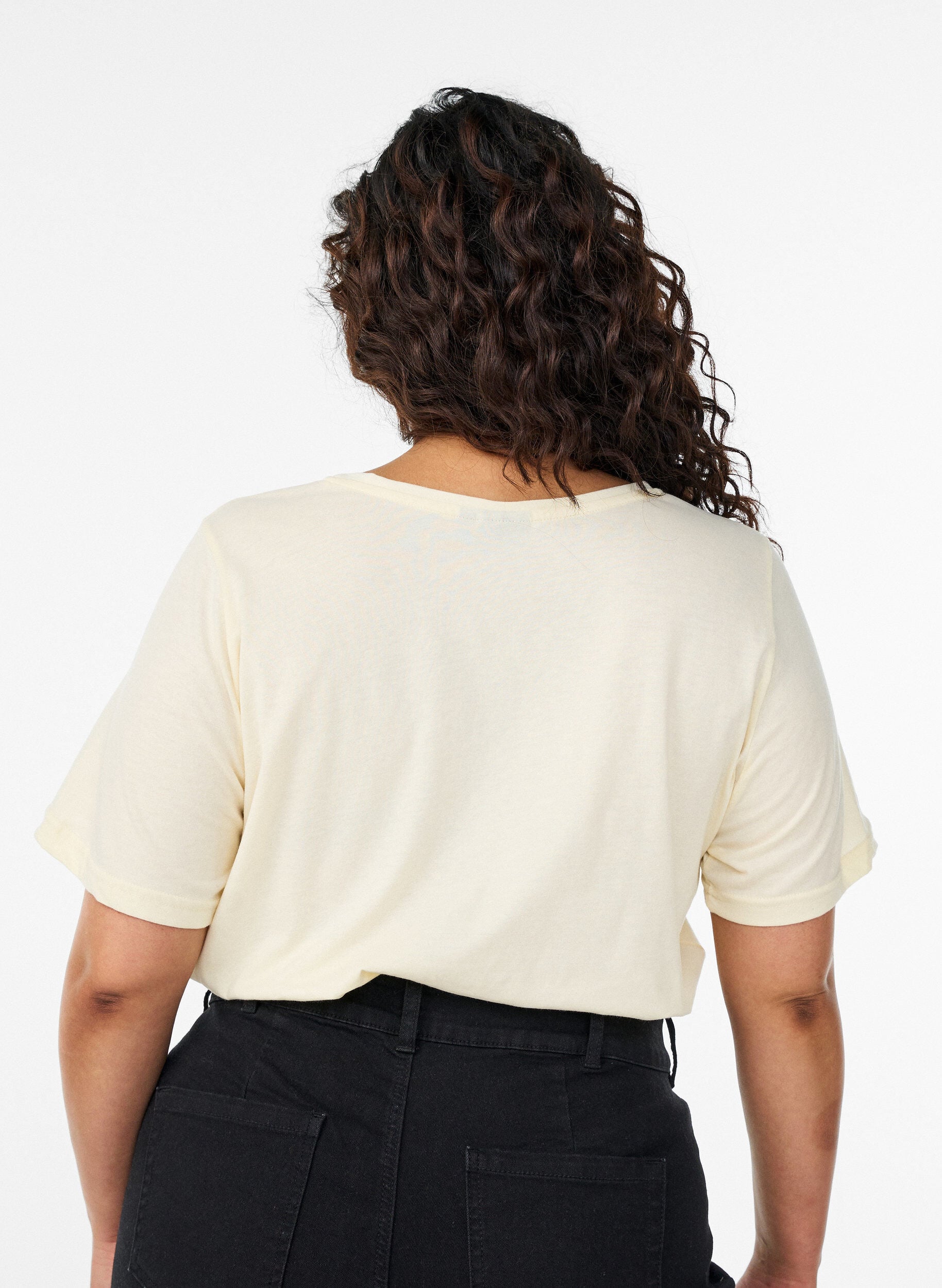ZizziT-Shirt mit Print, Gelb, Model image number 2