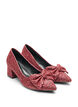 Glitzer-Pumps mit Schleife, Rot, Packshot image number 1