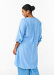 Lange Bluse aus Leinen und Viskose, Blau, Model image number 2