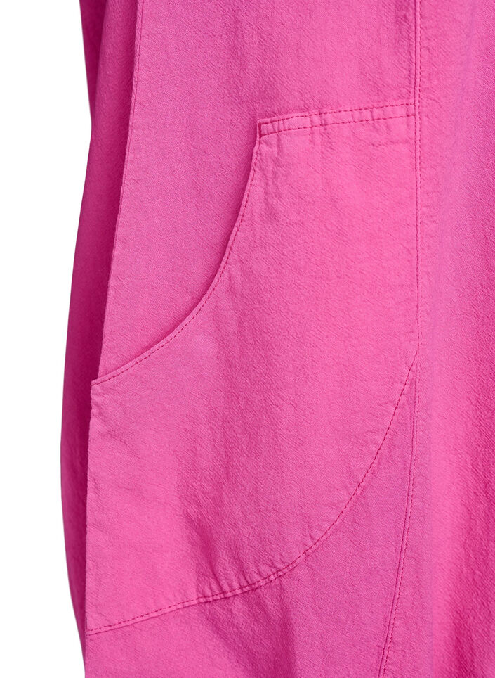 Kurzarm Kleid aus Baumwolle, Rot, Packshot image number 3
