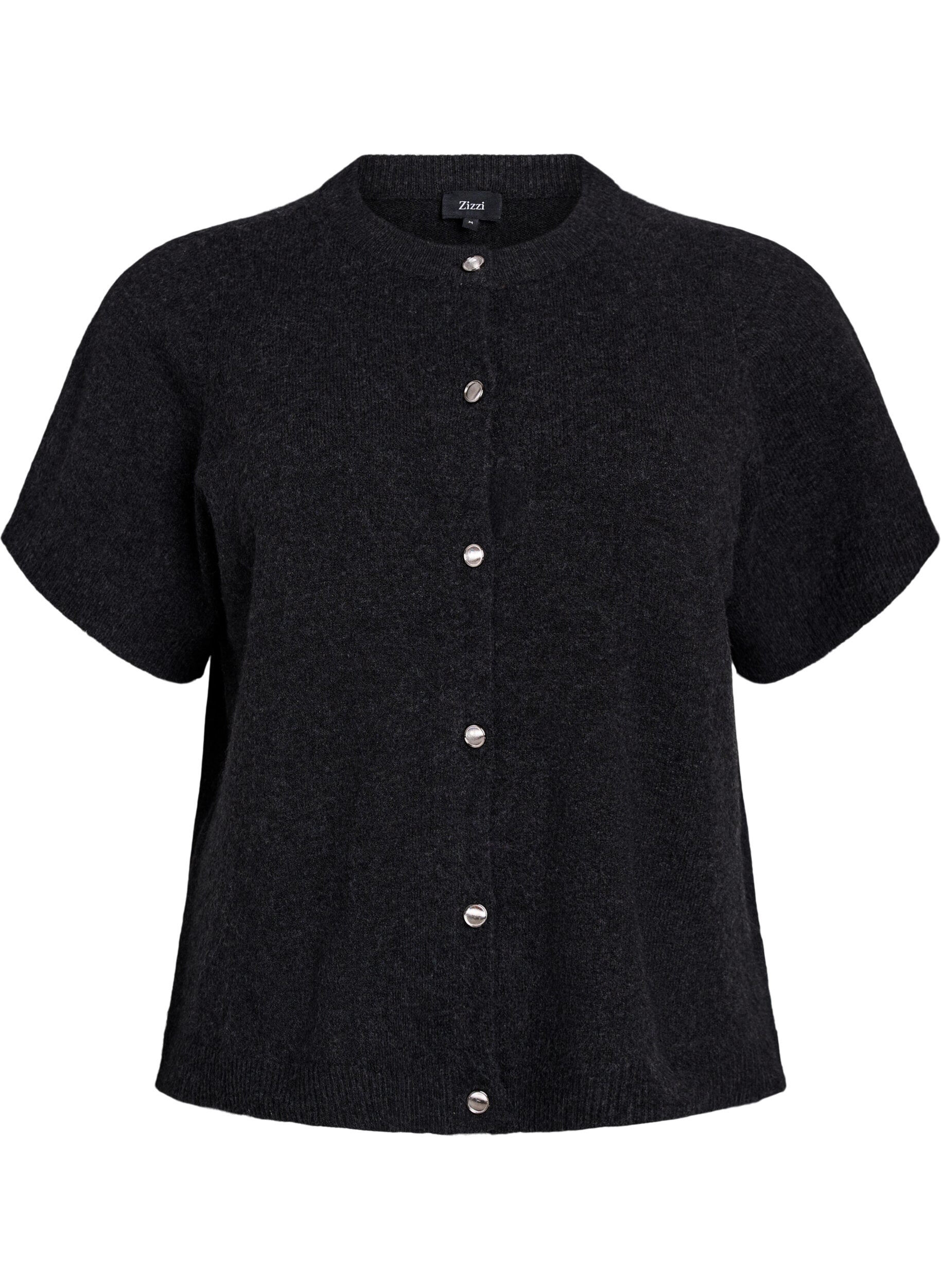 Strickjacke mit kurzen &Auml;rmeln
