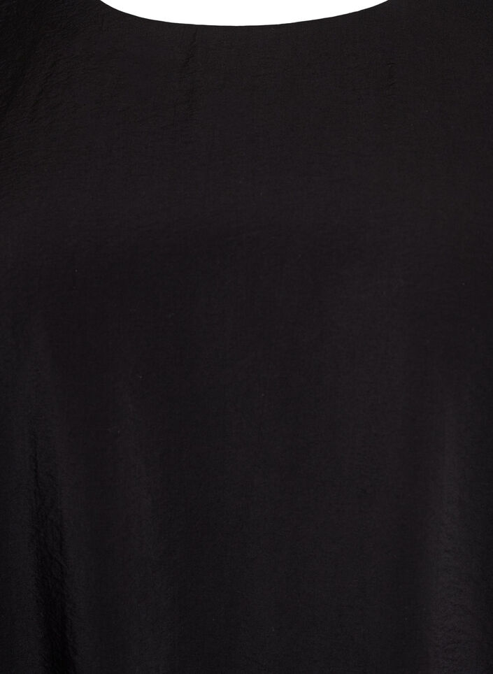 Knielanges Ballonkleid mit Taschen, Schwarz, Packshot image number 2