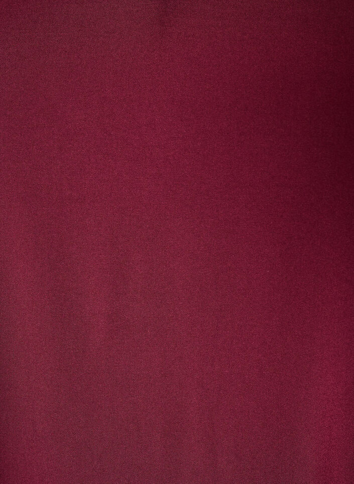 Bluse aus Viskose mit V-Ausschnitt und abgerundetem Saum, Rot, Packshot image number 2