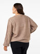 Gestrickter Pullover mit Muster und Perlen, Desert Taupe Mel., Model image number 1