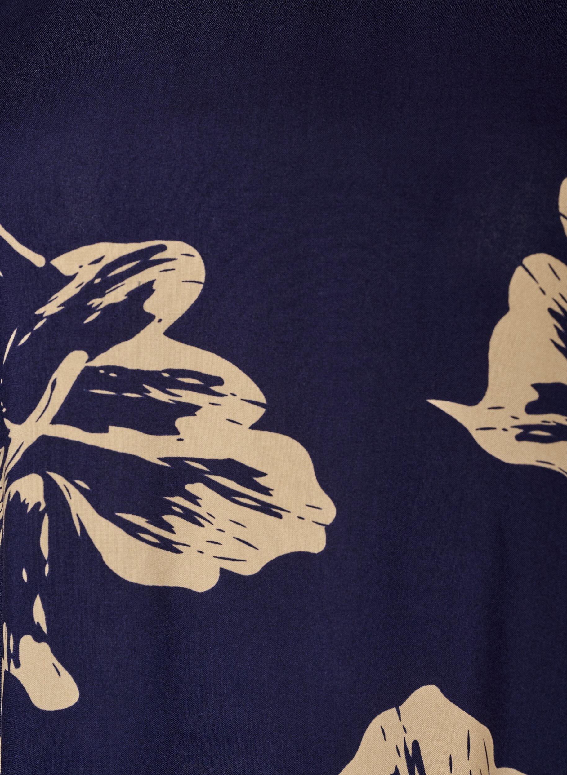 ZizziKleid aus Viskose mit Schnittlinie, Blau, Packshot image number 2