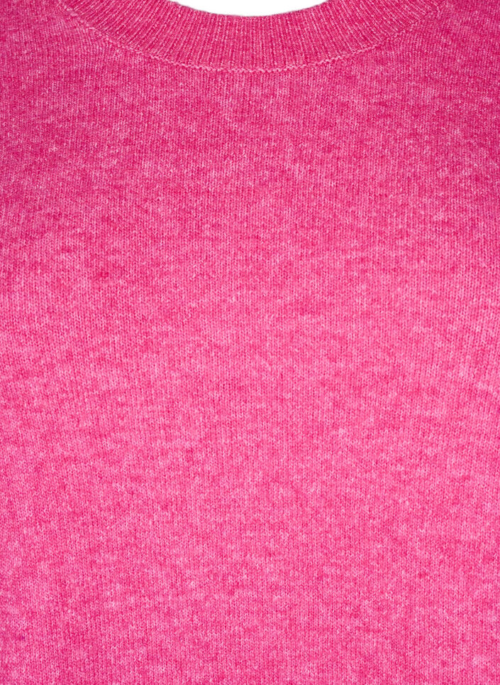 Strickkleid mit Schlitzen, Raspberry Rose Mel., Packshot image number 2