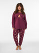 Bedruckte Pyjamahose, Rot, Model image number 1