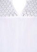 Bluse aus Baumwollmischung mit Leinen und H&auml;keldetails, Bright White, Packshot image number 2