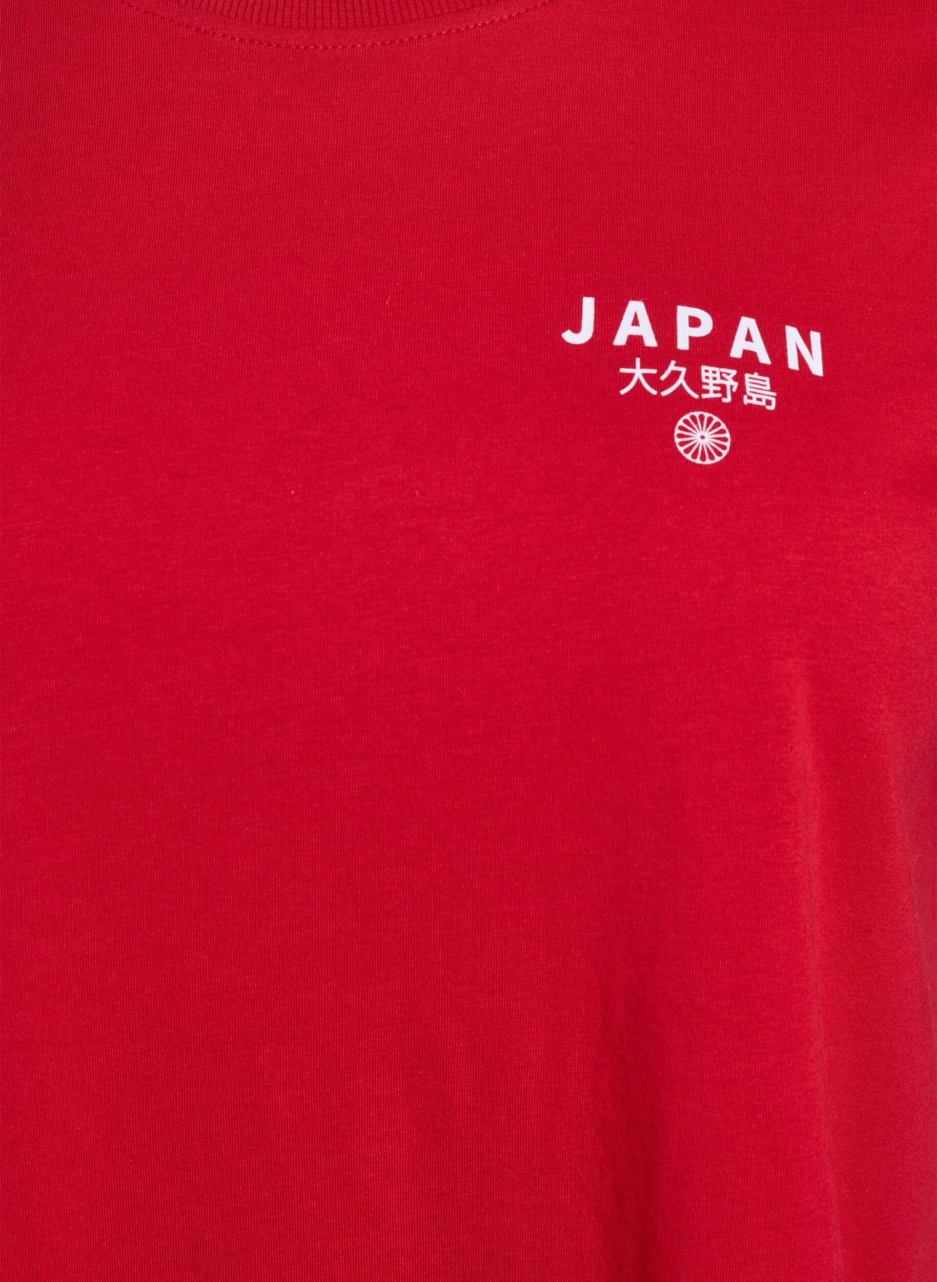 ZizziT-Shirt mit Textaufdruck und Rundhalsausschnitt, Rot, Packshot image number 2
