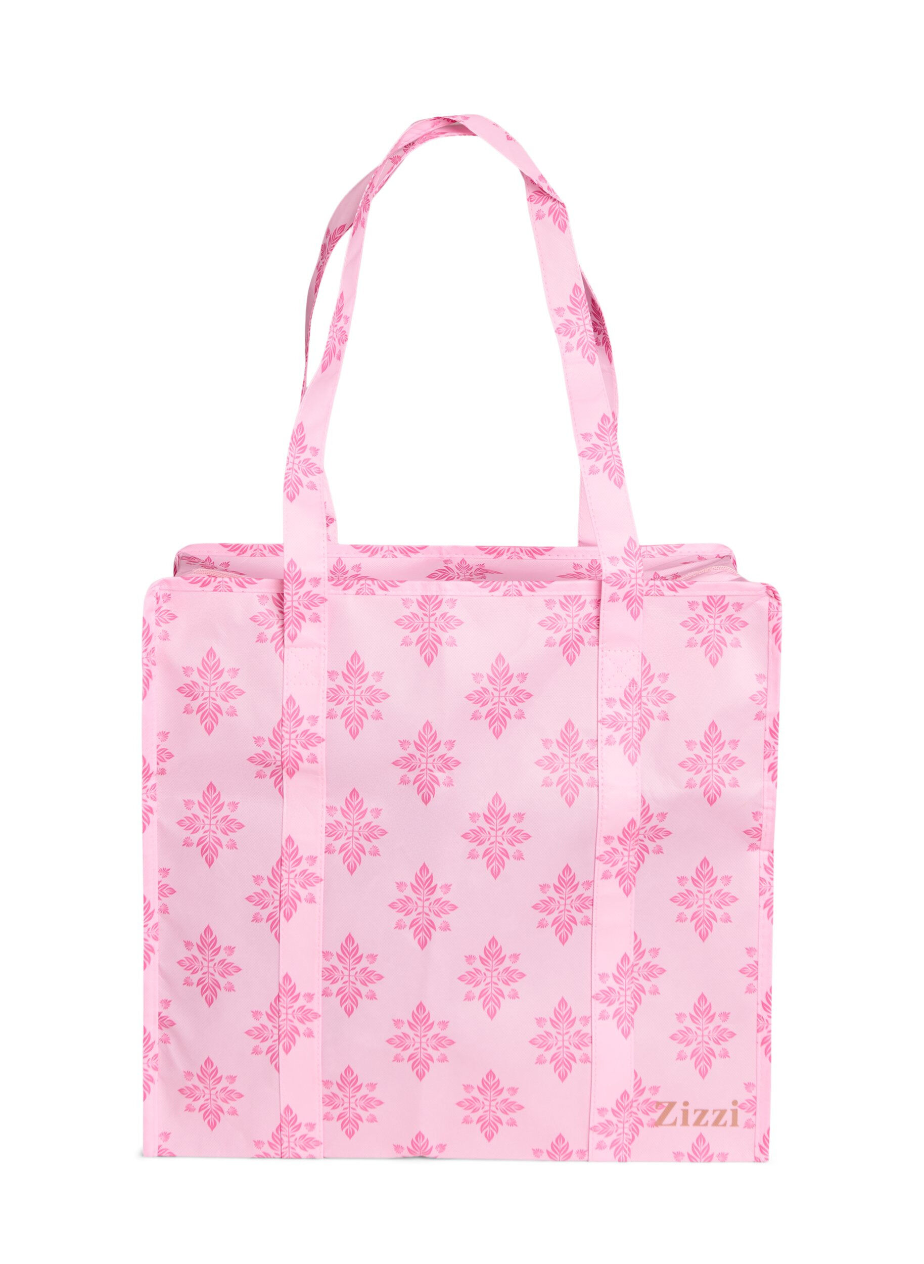 ZizziEinkaufstasche mit Rei&szlig;verschluss, Pink, Packshot image number 0