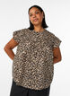 &Auml;rmellose Hemdbluse in A-Linie aus Baumwolle, Braun, Model image number 0