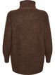 Locker gestrickter Pullover mit Rollkragen, Braun, Packshot image number 1