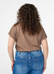 Kurz&auml;rmeliges T-Shirt aus Baumwollmischgewebe, Braun, Model image number 2