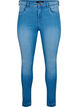 Extra schmale Amy Jeans mit hoher Taille, Light blue, Packshot image number 0