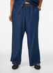 Weite Lyocellhose in Denim-Optik, Blau, Model image number 2