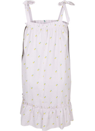 Strandkleid aus Baumwolle mit verstellbaren Trägern, Lemon Print, Packshot image number 1