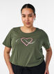 T-Shirt mit Print, Gr&uuml;n, Model image number 0