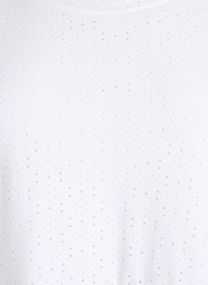 Kurzes Kleid mit Spitzenmuster und Lagenrock, Wei&szlig;, Packshot image number 2