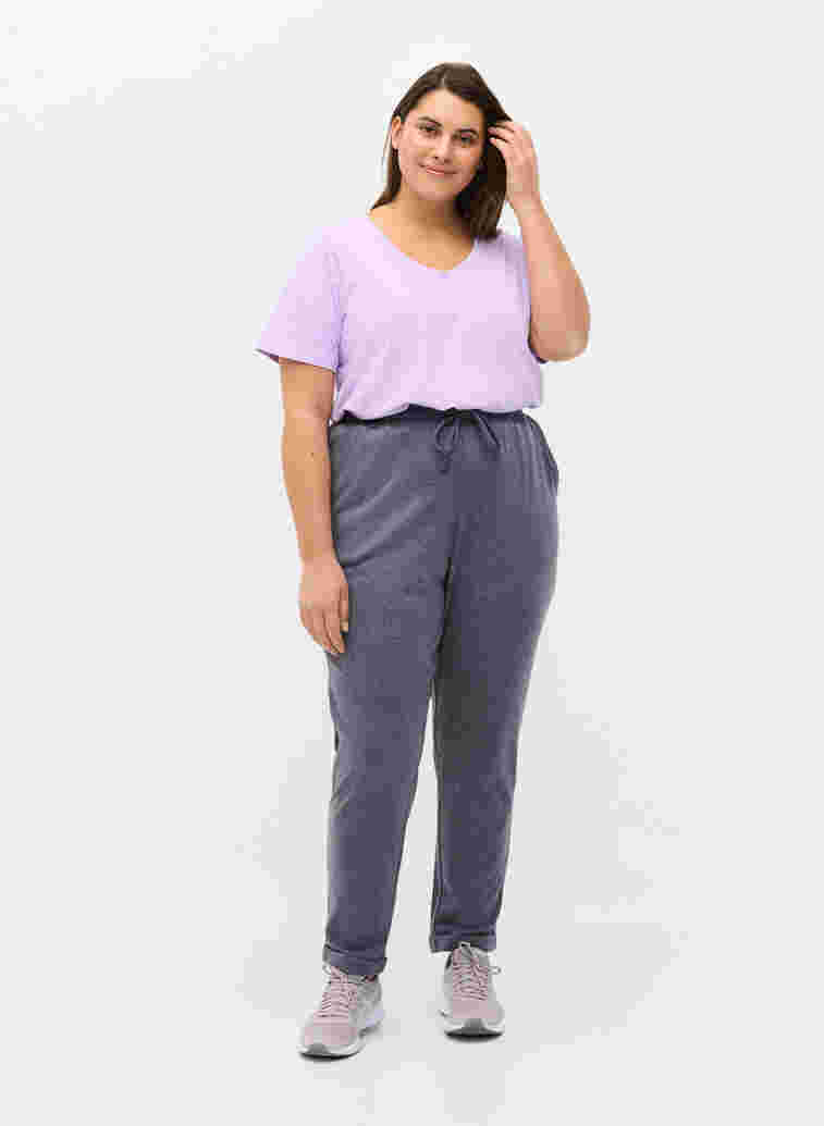 Basic T-Shirt, Purple Rose, Model image number 2
