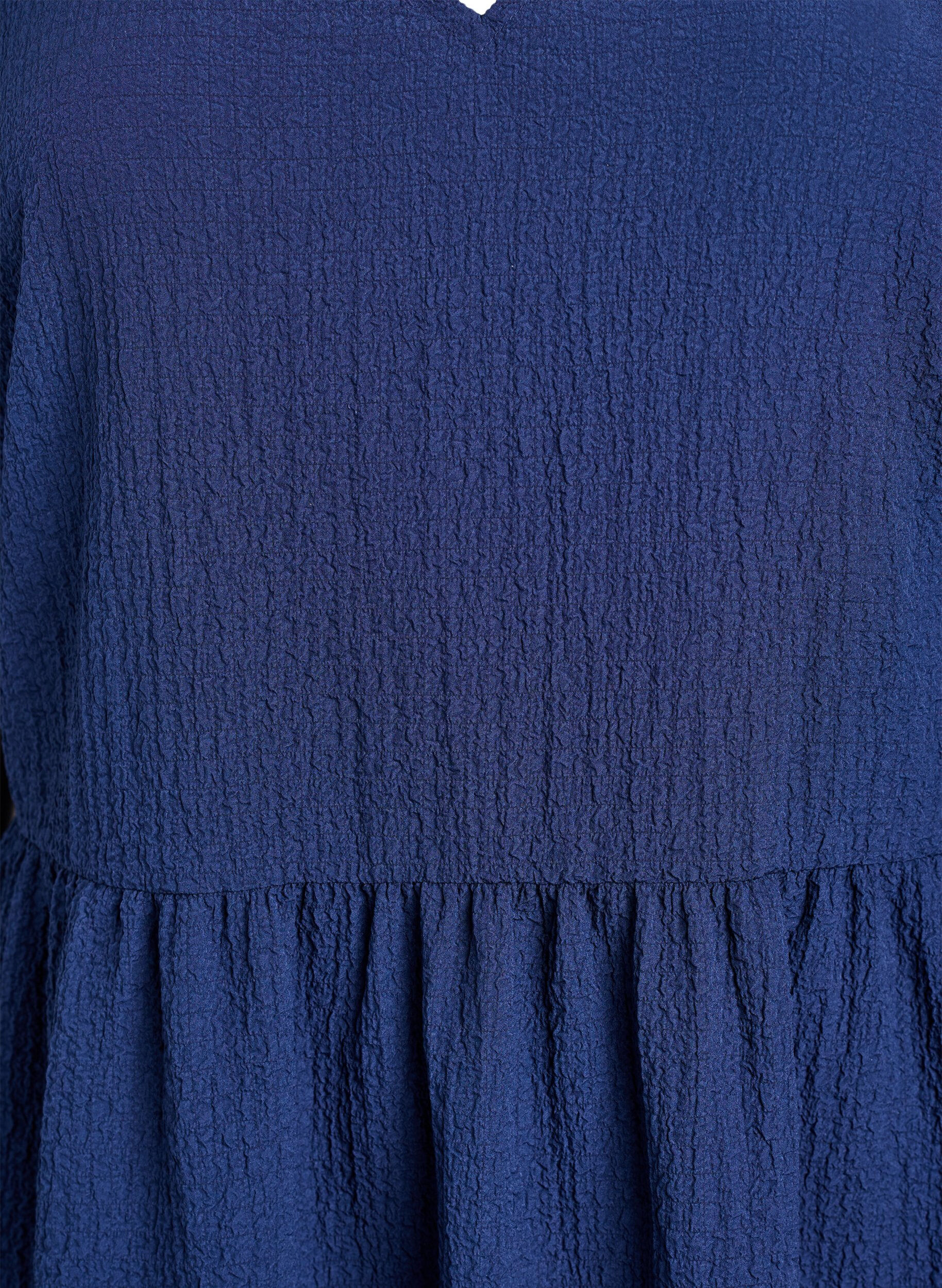 ZizziKurzes A-Linien-Kleid, Blau, Packshot image number 2