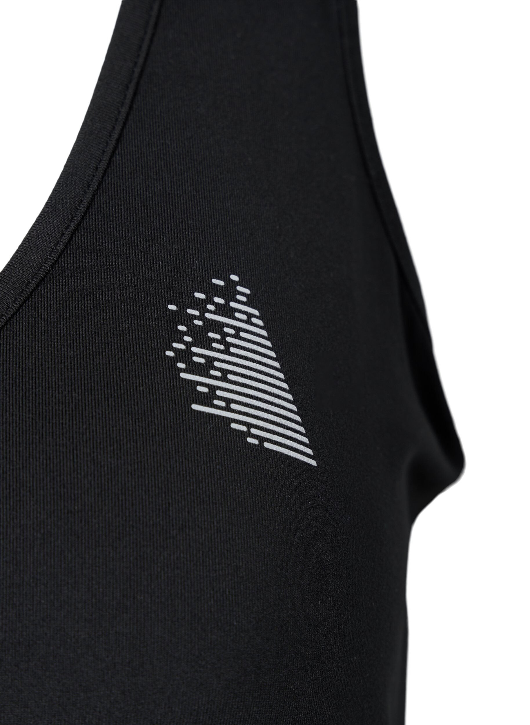 Zizzi Trainingstop mit Racerback, Schwarz, Packshot image number 2