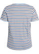 T-Shirt aus Baumwolle mit Streifen, Blau, Packshot image number 1