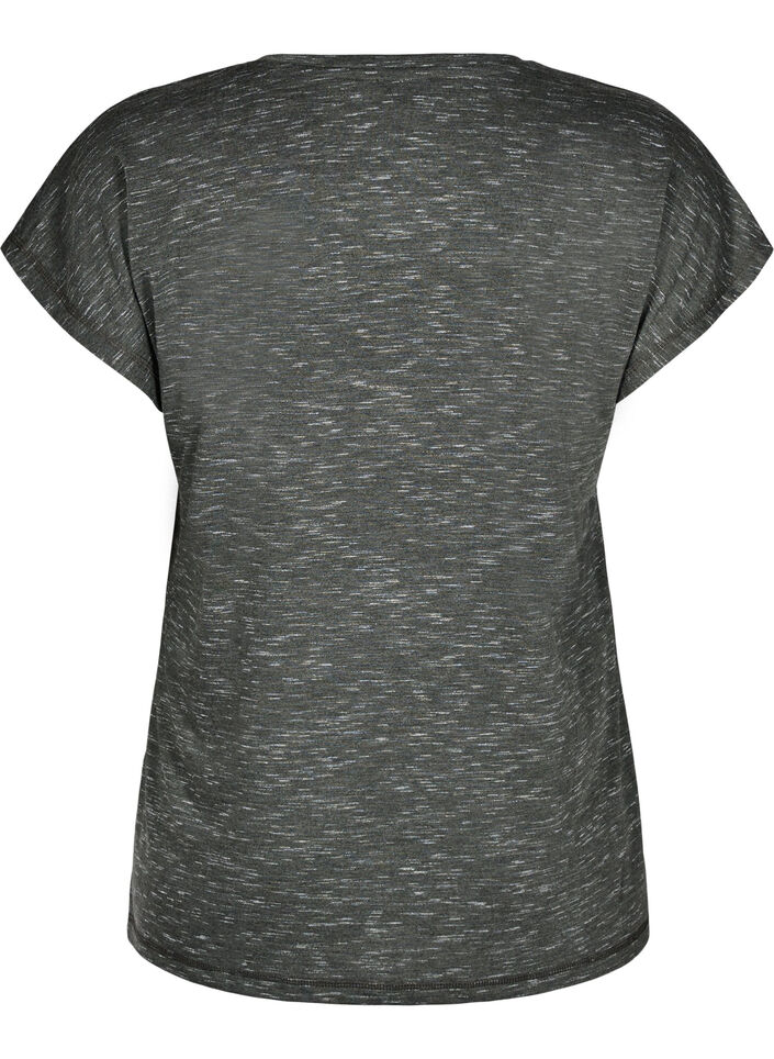 Lockerer Trainingstop mit kurzen Ärmeln, Grün, Packshot image number 1