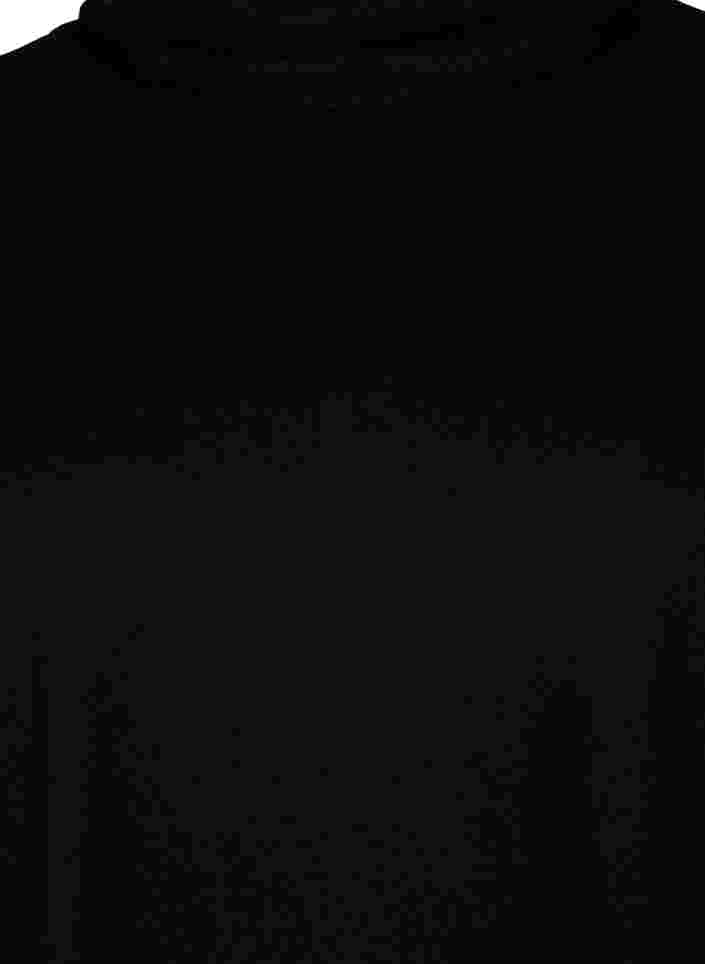 Tunika mit langen Ärmeln und hohem Kragen, Black, Packshot image number 2