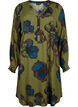 Kleid aus Viskose mit Print, Gr&uuml;n, Packshot image number 0