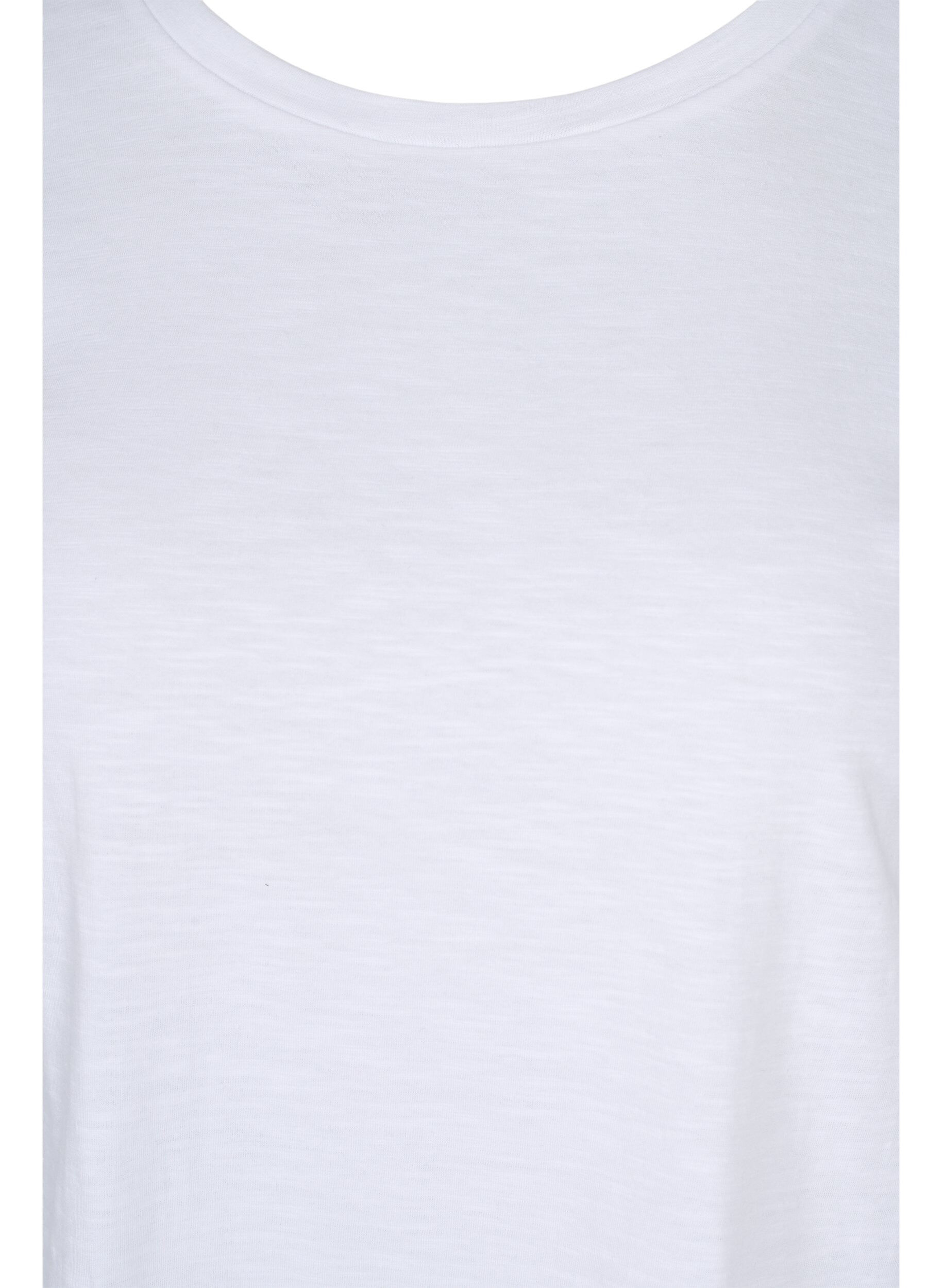 Zizzi 2er-Pack basic T-Shirts aus Baumwolle, Black/B White, Packshot image number 3