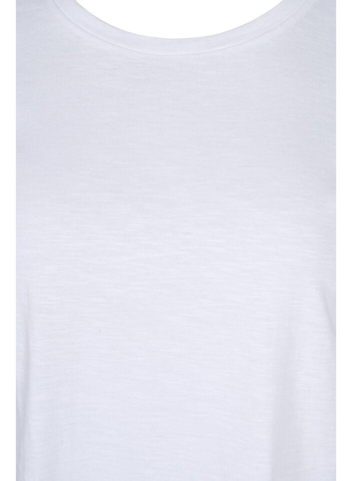 2er-Pack basic T-Shirts aus Baumwolle, Black/B White, Packshot image number 3