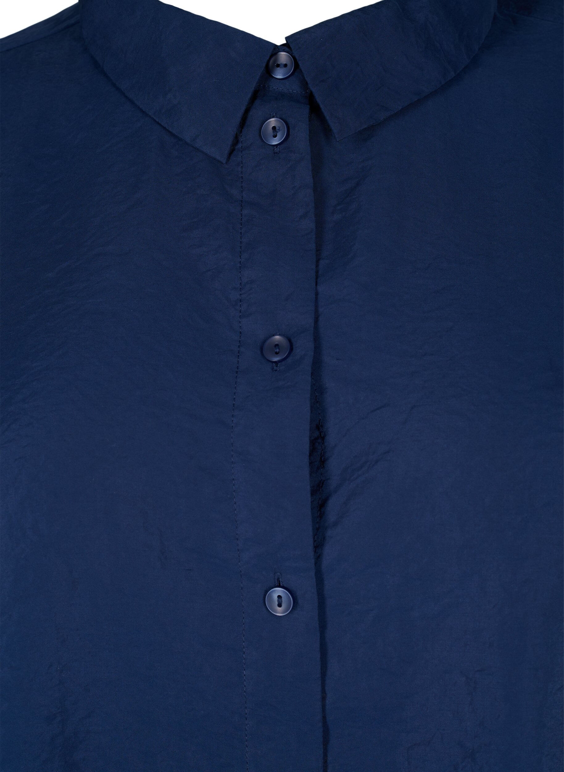 Zizzi Bluse aus TENCEL&trade; Modal, Navy Blazer, Packshot image number 2