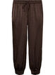 Ballonhose aus Satin mit Strasssteinen, Braun, Packshot image number 0