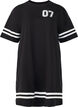 Sportliches T-Shirtkleid aus Baumwolle, Schwarz, Packshot image number 0