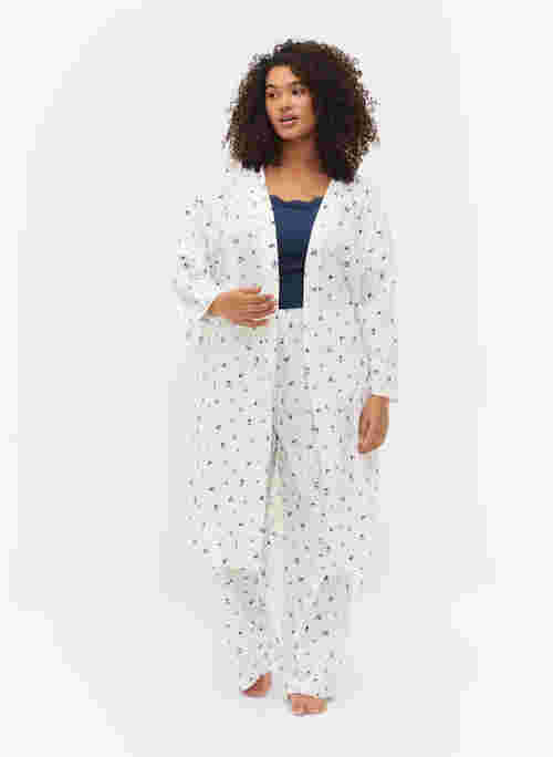 Geblümte Pyjamahose aus Baumwolle