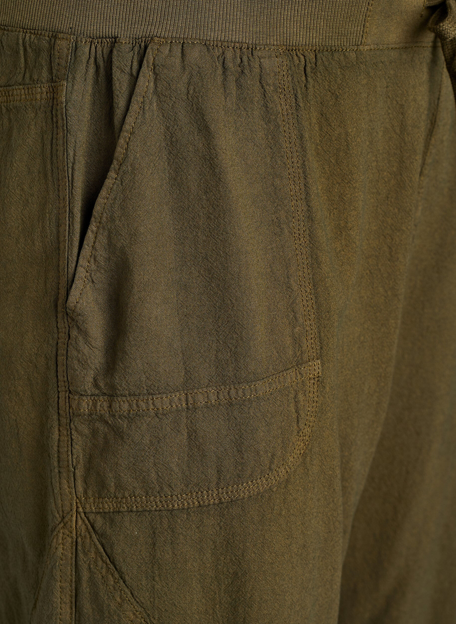 ZizziCapri-Hose aus Baumwolle, Gr&uuml;n, Packshot image number 2
