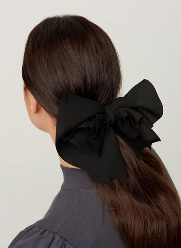 Haarspange mit großer Schleife, Black, Model image number 0
