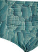 Bikini-Slip mit Print und hoher Taille, Grün, Packshot image number 2