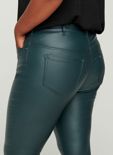 Coated Amy Jeans , Dark Slate, Model image number 1