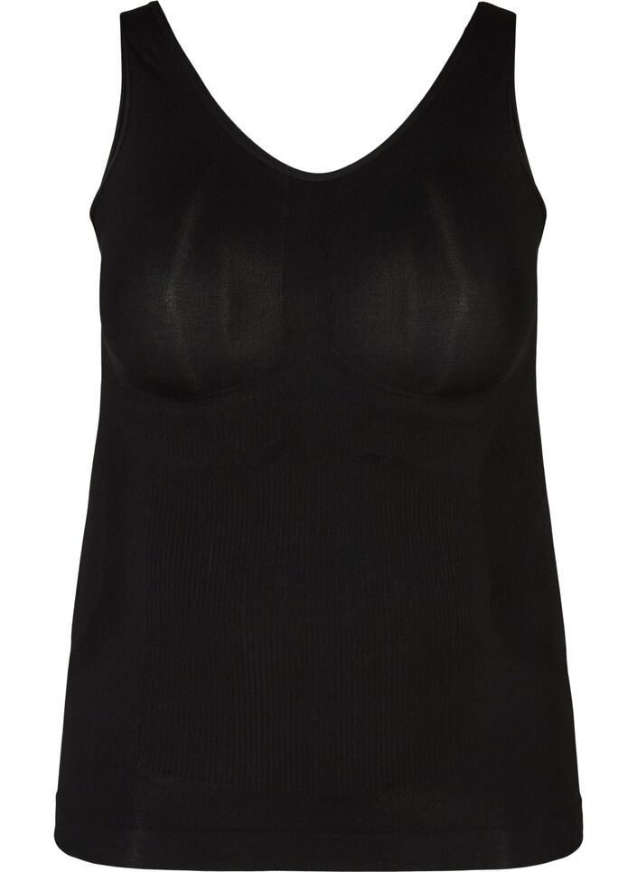 Shapewear Top mit breiten Tr&auml;gern, Schwarz, Packshot image number 0