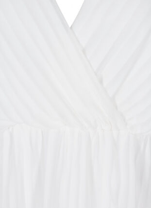 Bluse mit 3/4-Ärmeln und V-Ausschnitt, White, Packshot image number 2