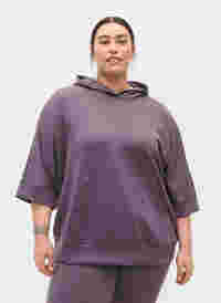 Sweatshirt mit Kapuze und 3/4-Ärmeln, Rabbit, Model