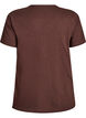 T-Shirt mit Knopfleiste, Braun, Packshot image number 1