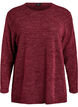 Lang&auml;rmelige Bluse mit Struktur, Dunkles Bordeaux, Packshot image number 0