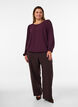 Bluse mit Glitzer, Rot, Model image number 1