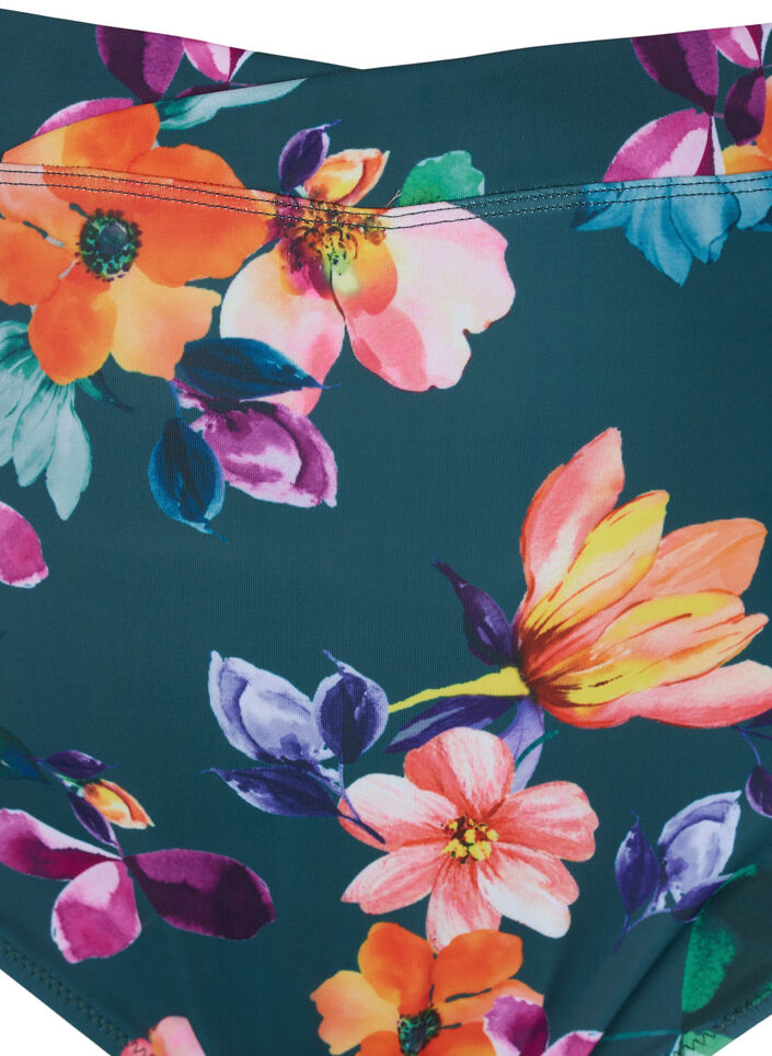 Bikini-Hose mit Print und hoher Taille, Meave Print, Packshot image number 2