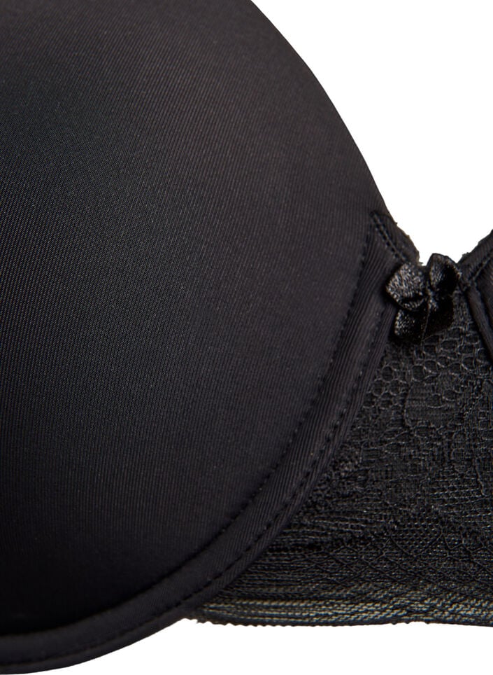 Vorgeformter T-Shirt-BH mit glatten Cups, Schwarz, Packshot image number 2