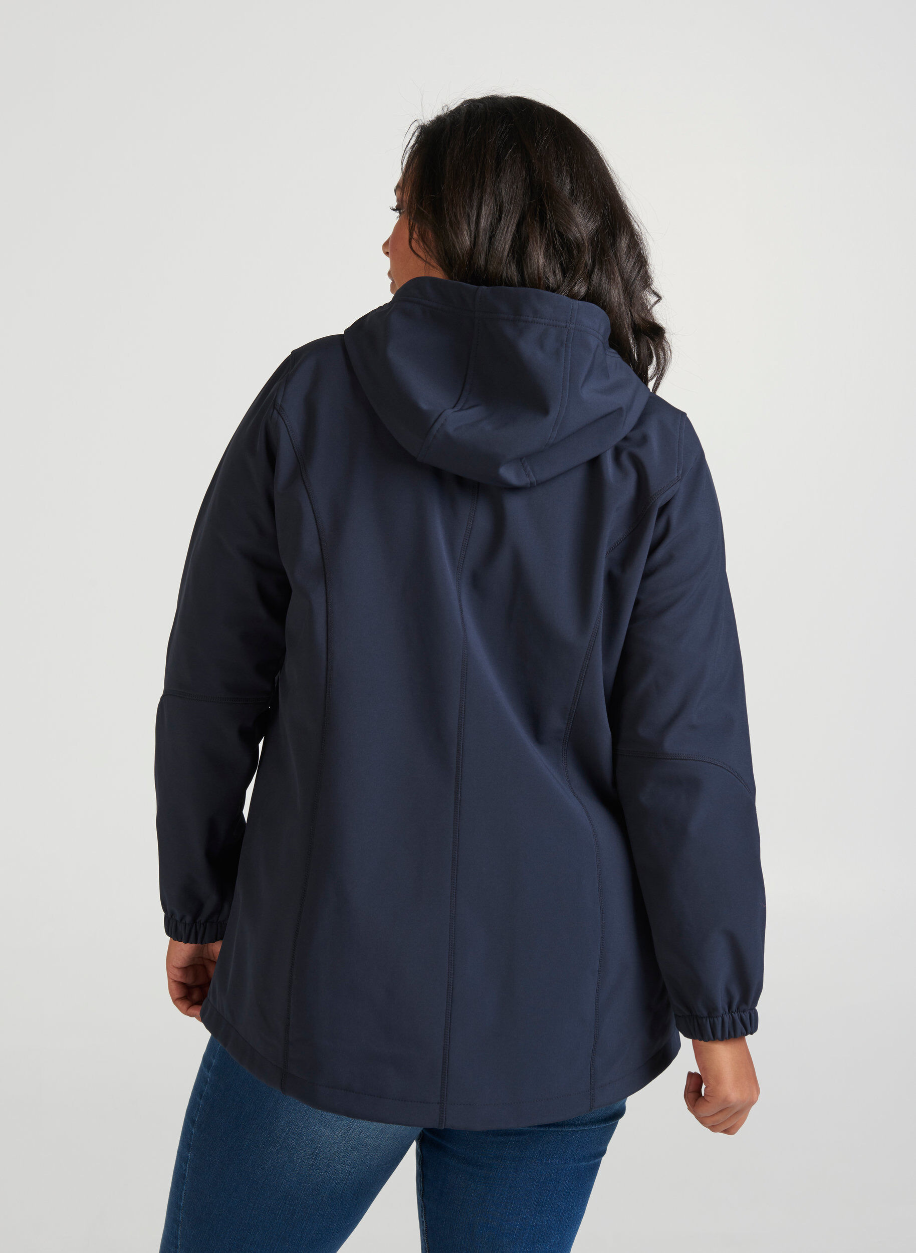 Zizzi Softshelljacke, Night Sky, Model image number 1