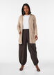 Lange Strickjacke aus einer Viskosemischung, Beige, Model image number 1
