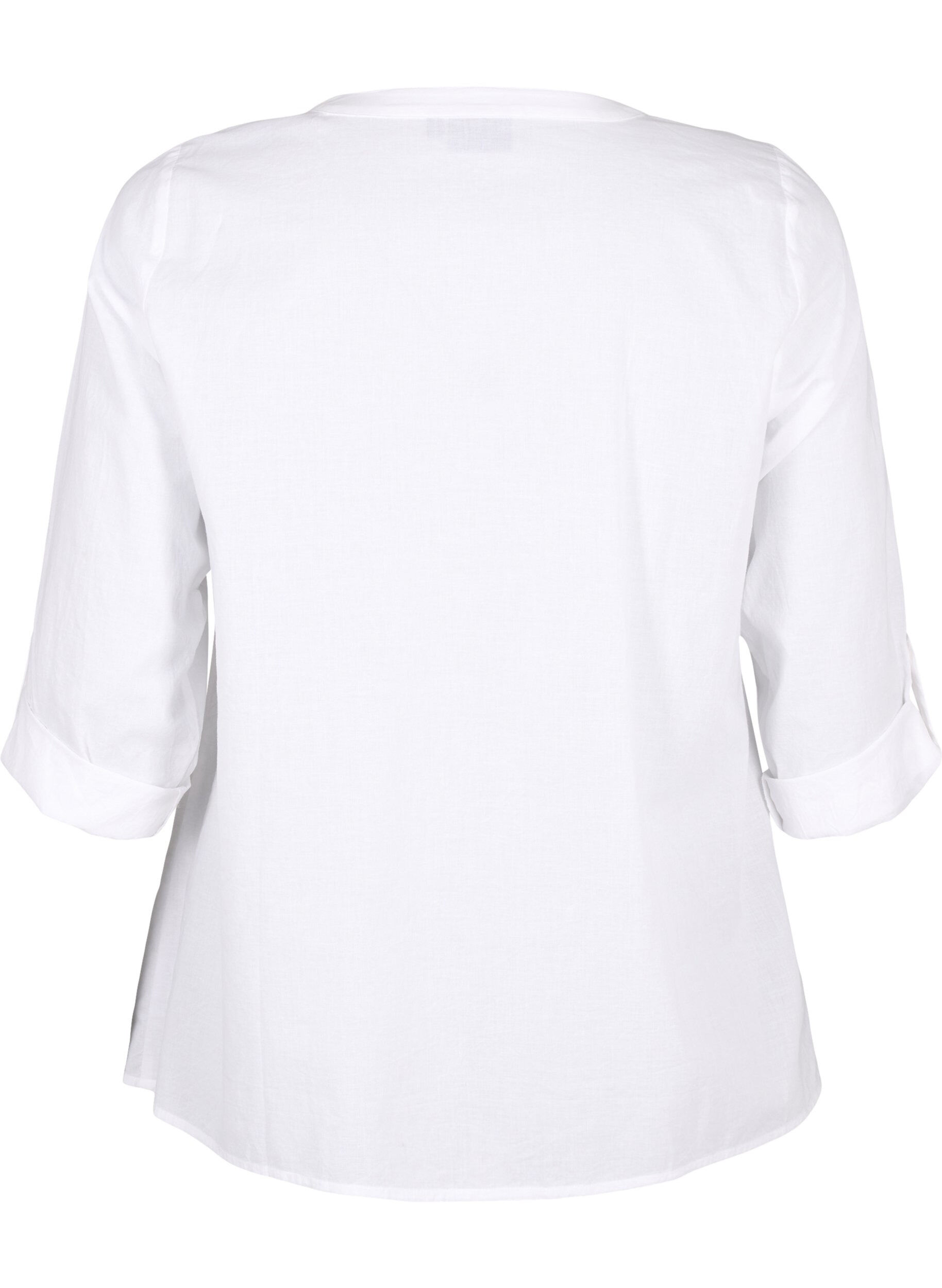Zizzi FLASH - Shirt mit H&auml;keldetail, Bright White, Packshot image number 1